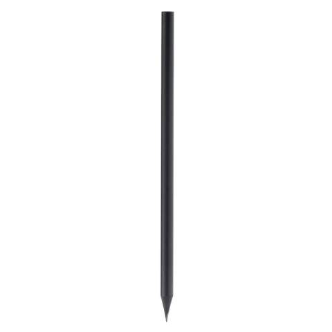 Black round pencil. Sharpened.