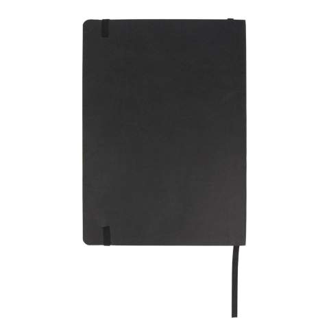 Voici notre carnet Maxi Soft Cover, un mélange parfait d'élégance et de fonctionnalité. Avec ses luxueuses pages lignées de couleur crème, écrire devient un plaisir. Le ruban intégré vous permet de ne jamais perdre votre place, tandis que l'élastique assure la sécurité de vos pensées.