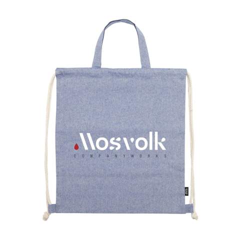 WoW! Rugzak van 80% gerecycled, gemêleerd katoen en 20% gerecycled polyester (180 g/m²). Met aanrijgkoorden en handige draaglussen. GRS-gecertificeerd. Totaal gereycled materiaal: 100%. Inhoud ca. 8 liter. Dit katoen is gerecycled. Hierdoor kan de kleur per product variëren.