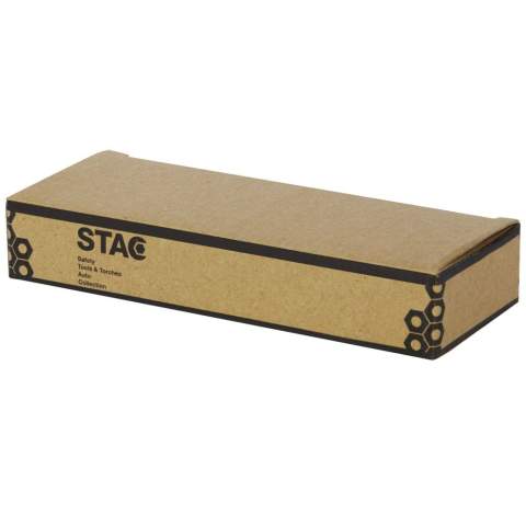 Sterk, duurzaam compact zakmes van hoogwaardig roestvrijstaal met handvatten van beukenhout. Dit is een onmisbaar zakmes voor elke scout, klusser en outdoorliefhebber. Heeft 7 functies: mes, kurkentrekker, vijl/vijlreiniger, sleutelring, platte schroevendraaier, fles-/blikopener en schaar. Het gebruikte beukenhout is van duurzame, milieuvriendelijke, maatschappelijk verantwoorde bronnen. De afmeting in geopende toestand is 17 x 2,5 cm en in gesloten toestand 9,5 x 2,5 cm. Wordt geleverd met een handleiding en is verpakt in een gerecyclede kartonnen geschenkverpakking met een afmeting van 12 x 4,5 x 2 cm. Lasergraveren wordt aanbevolen als duurzame decoratieoptie.