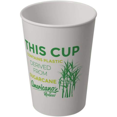 The Americano® Switch Renew single-walled tumbler has a 300 ml capacity, and is ideal for cold drinks, but also for ice cream or even fries! The tumbler contains 25% plastic derived from sugar cane, reducing the need for virgin plastic. The tumbler is dishwasher safe, microwave safe and BPA-free. As part of the Americano® Switch family, you can customise your tumbler by adding a lid and grip as required. Made in the UK. Packed in a recycled PE plastic bag.