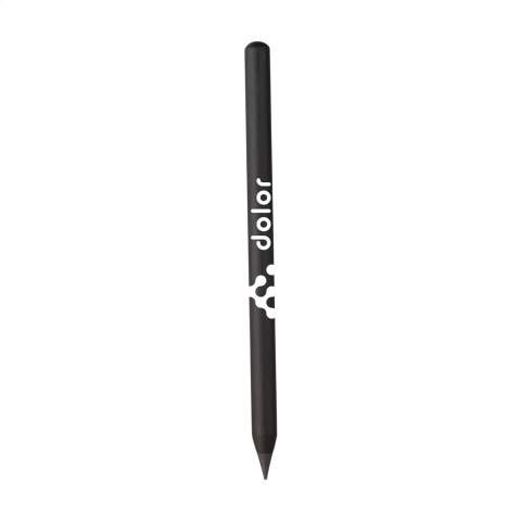 WoW! Nachhaltiger Bambus-Bleistift, der den traditionellen Bleistift ersetzt. Dieser Bleistift hat eine Graphitspitze mit einer Schreiblänge von bis zu ca. 20.000 Metern. Er schreibt wie ein herkömmlicher Bleistift und kann ausradiert werden. Die Spitze muss nicht angespitzt werden und nutzt sich sehr langsam ab. Dadurch hält der Stift bis zu 100 Mal länger als ein herkömmlicher Bleistift.