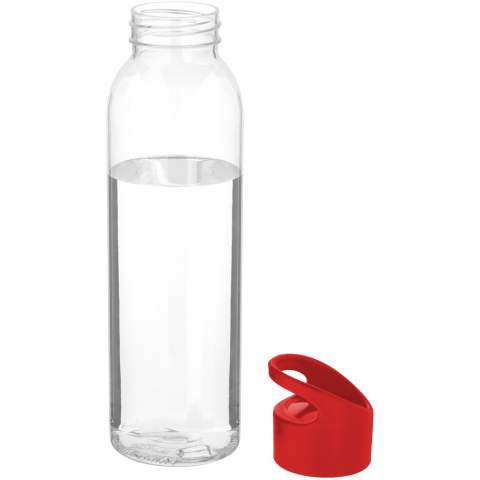 De heldere Sky colour-pop sportfles is gemaakt van Eastman Tritan™, waardoor deze fles BPA-vrij, licht, duurzaam en slagvast is. De bidon is enkelwandig en heeft een inhoud van 650 ml. Hij past in het zijvak van de meeste rugzakken en in de meeste bekerhouders in auto's. Het twist-on deksel zorgt voor gemakkelijk openen en sluiten, en heeft een ingebouwde draaggreep. 