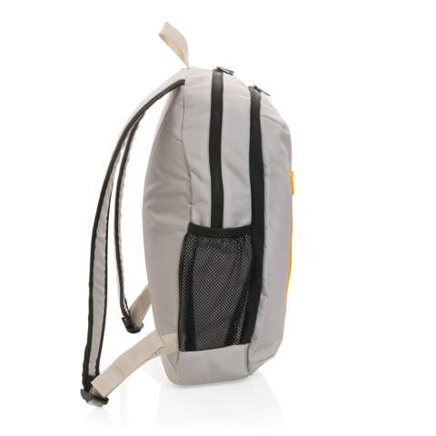 Der Impact AWARE™ 300D RPET Freizeitrucksack für extra viel Stauraum. Die vordere Reißverschlusstasche bietet einen sicheren Platz für kleine Gegenstände und den schnellen Zugriff. Das mittleres Fach hat 2 offene Taschen und das Hauptfach verfügt über ein 15"-Laptopfach. Bequeme Schultergurte und 2 Netz-Außentaschen für Ihre Flaschen. Perfekt für Ihre Fitnessausrüstung  oder um eine Wanderung zu unternehmen. Das Äußere besteht zu 100 % aus recyceltem 300D-Polyester, das Futter aus 100 % recyceltem 150D-Polyester. Mit AWARE™ Tracer, der die Verwendung tatsächlich recycelter Materialien bestätigt. Bei der Herstellung jeder dieser Rucksäcke wurden 9,2 Liter Wasser gespart sowie 15,39 0,5L-PET-Flaschen wiederverwendet. Weiterhin werden 2% des Erlöses jedes verkauften Impact-Produkts mit AWARE™ Tracer an Water.org gespendet.<br /><br />FitsLaptopTabletSizeInches: 15.0<br />PVC free: true