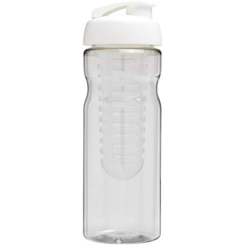 Enkelwandige sportfles met ergonomisch ontwerp. Fles is gemaakt van recyclebaar PET materiaal. Voorzien van een morsvrije, flipcapdeksel en een verwijderbare infuser waarmee je jouw favoriete fruitsmaak toe kunt voegen aan je drankje. Volume 650 ml. Mix en match kleuren om je perfecte fles te maken. Neem contact op met de klantenservice voor meer kleuropties. Gemaakt in het Verenigd Koninkrijk. Verpakt in een thuis-composteerbare polybag. BPA-vrij.