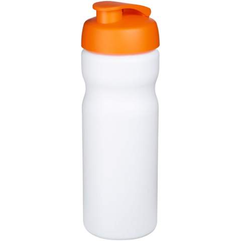 Single-walled sport bottle. Features a spill-proof lid with flip top. Volume capacity is 650 ml. Mix and match colours to create your perfect bottle. Contact us for additional colour options. Made in the UK. BPA-free. EN12875-1 compliant and dishwasher safe.