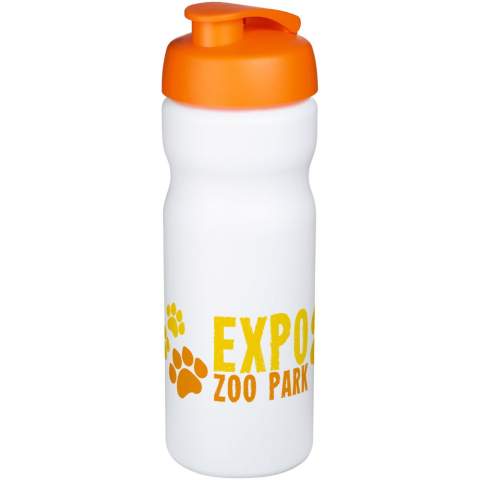 Single-walled sport bottle. Features a spill-proof lid with flip top. Volume capacity is 650 ml. Mix and match colours to create your perfect bottle. Contact us for additional colour options. Made in the UK. BPA-free. EN12875-1 compliant and dishwasher safe.