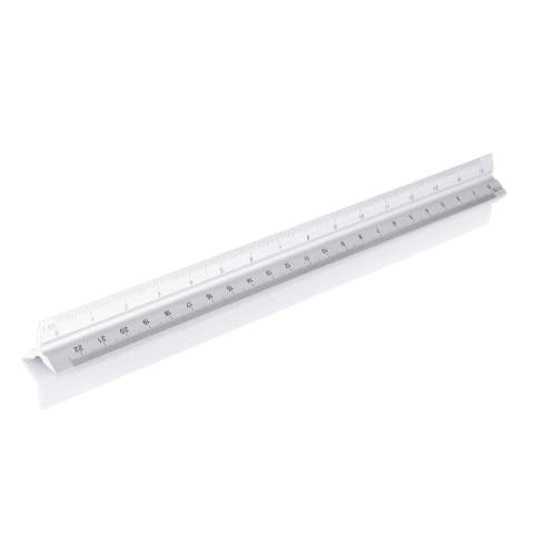 Aluminiumlineal mit 5 verschiedenen Skalen (1:20, 1:25, 1:50, 1:75 und 1:100); 1 Seite ist für die Werbeanbringung vorgesehen.<br /><br />TapeLengthMeters: 0.30