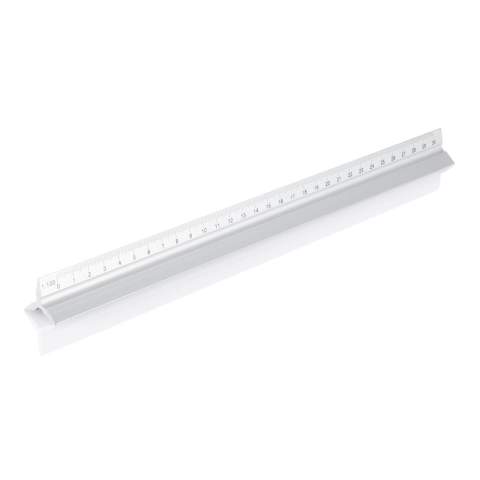 Aluminiumlineal mit 5 verschiedenen Skalen (1:20, 1:25, 1:50, 1:75 und 1:100); 1 Seite ist für die Werbeanbringung vorgesehen.<br /><br />TapeLengthMeters: 0.30