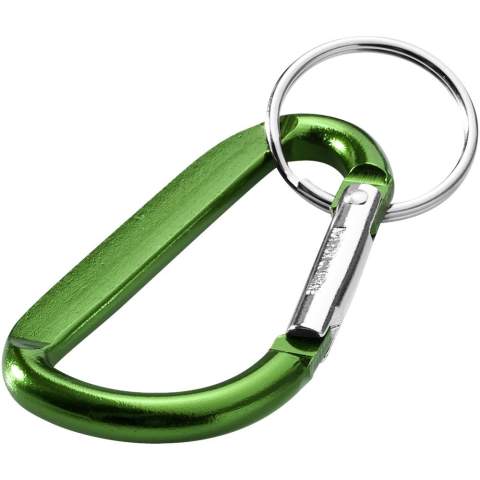The Timor carabiner keychain is very handy since it can be attached to a backpack. It is made of lightweight and strong aluminium and has a striking metallic finish. Timor offers various options for adding a visible logo. The carabiner is not suitable for climbing.