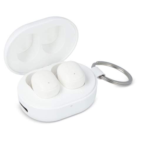 Bénéficiez d'un son de qualité supérieure dans des écouteurs sans fil miniatures au design unique. Avec le Bluetooth 5.3 pour une connexion transparente, des doubles microphones pour des appels limpides et jusqu'à 3,5 heures d'autonomie, elles sont parfaites pour les déplacements. Câble USB-C de 30 cm inclus.

