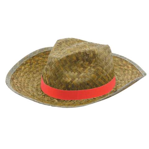 Paradez dans les rues de Rome avec ce chapeau de soleil italien. La paille donne au chapeau un aspect ensoleillé et léger. Vous pouvez ajouter un ruban de couleur autour du chapeau pour donner encore davantage de soleil à l’ensemble, avec un message sympa ou votre logo, par exemple. En zostère.