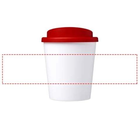 Kompakter, doppelwandiger Isolierbecher mit Schraubverschluss. Passt unter die meisten Kaffeemaschinen. Das Fassungsvermögen beträgt 250 ml. Mischen und kombinieren Sie Farben, um Ihren perfekten Becher zu kreieren. Hergestellt in Großbritannien. Verpackt in einem recycelten PE-Kunststoffbeutel. BPA-frei. EN12875-1-konform, spülmaschinen- und mikrowellengeeignet.