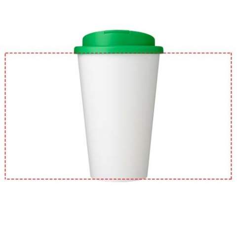 Double-wall insulated tumbler with a secure twist-on spill-proof lid. The lid clips closed to better prevent spillages, and is manufactured without silicone for a fully recyclable mug. The outer layer of the tumbler is made from recycled plastic. Tumbler features a full colour wraparound design, moulded into the product, making it long lasting and durable. Volume capacity is 350 ml. EN12875-1 compliant, dishwasher safe and microwave safe. You can mix and match colours to create your perfect mug. Made in the UK. BPA-free.