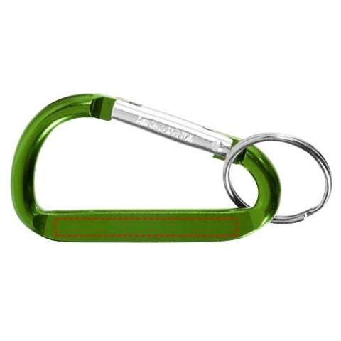 The Timor carabiner keychain is very handy since it can be attached to a backpack. It is made of lightweight and strong aluminium and has a striking metallic finish. Timor offers various options for adding a visible logo. The carabiner is not suitable for climbing.