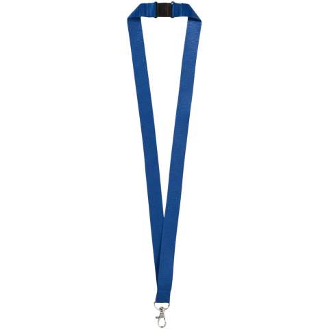 Lanyard for holding a name badge, ID card or keys. Breakaway closure eliminates choking hazards. Second location setup charge waived if both sides decorated with same artwork. Run charges still apply.