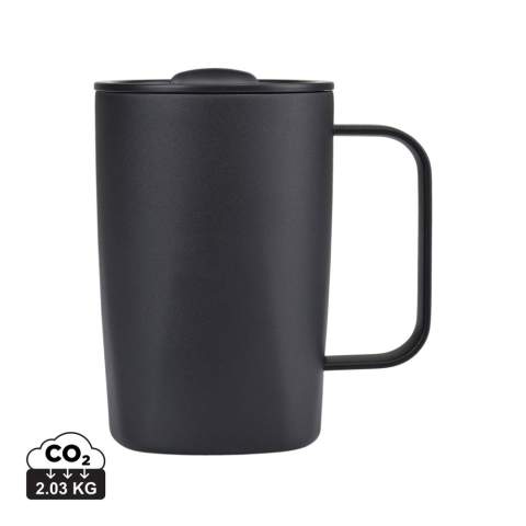 Double-wall vacuum insulated 450ml cup keeps your beverages insulated longer. Made of high-grade, RCS recycled 18/8 stainless steel with a sweatproof design. Single-serve friendly for the perfect cup of coffee/tea every time. Available across both sides of the Atlantic. This item is also offered by Gemline for customers in the US and Canada.<br /><br />HoursHot: 4<br />HoursCold: 6