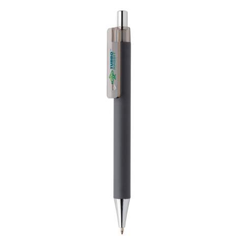 Ein neues anspruchsvolles Mitglied der X-Stift Familie. Bestechend durch seine Chrom-Elemente und das Smooth-Touch Finish. Inklusive ca. 1200m blauschreibender deutscher Dokumental® Mine mit TC-Ball für ein sanftes Schreiben.