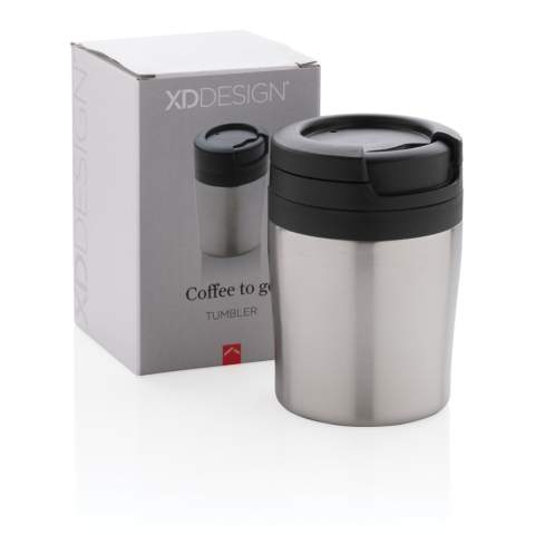 Mug 160ml à double paroi, intérieur en PP, extérieur en acier. Taille compacte (8cm) et idéale pour être placée sous la machine à café et parfait pour les Ristretto, Expresso et café Lungo. Modèle déposé®<br /><br />HoursHot: 3<br />HoursCold: 6