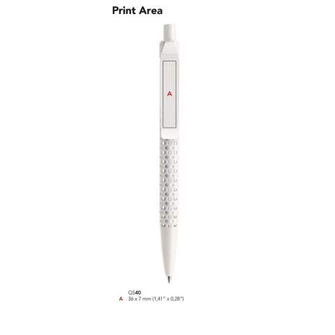 Avec son QS40 True Biotic, Prodir pose de nouvelles normes quant à l'utilisation des matériaux durables. La structure (corps, agrafe et bouton poussoir) est conçue en biopolymères à base de produits bio exempts de plastiques et biodégradables (PHA). Des microorganismes synthétisent les PHA par fermentation et les désagrégent ensuite dans la mer, l'eau douce et la terre comme cela se produit dans tout environnement naturel depuis des millions d'année. La création et la désagrégation suivent le cycle du carbone tel qu'il existe dans la nature. Le QS40 True Biotic allie durabilité maximale et excellente qualité de design et de finition.