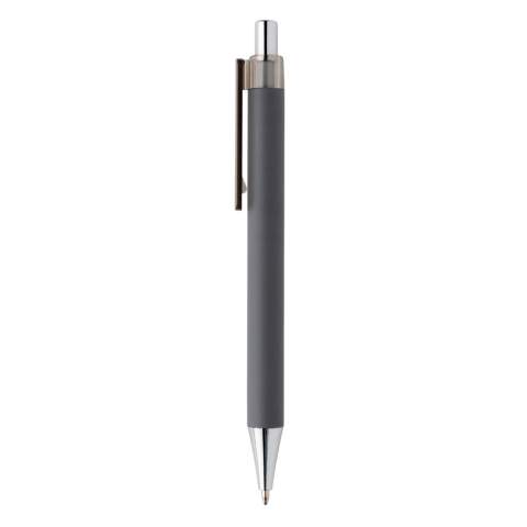 Ein neues anspruchsvolles Mitglied der X-Stift Familie. Bestechend durch seine Chrom-Elemente und das Smooth-Touch Finish. Inklusive ca. 1200m blauschreibender deutscher Dokumental® Mine mit TC-Ball für ein sanftes Schreiben.