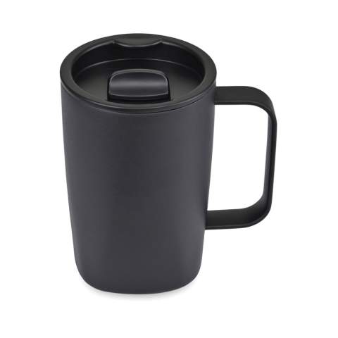 Double-wall vacuum insulated 450ml cup keeps your beverages insulated longer. Made of high-grade, RCS recycled 18/8 stainless steel with a sweatproof design. Single-serve friendly for the perfect cup of coffee/tea every time. Available across both sides of the Atlantic. This item is also offered by Gemline for customers in the US and Canada.<br /><br />HoursHot: 4<br />HoursCold: 6