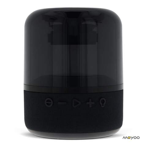 Deze feestelijke draadloze luidspreker is de must-have gadget van vandaag op kantoor of thuis. Met deze smokey transparante 10W speaker kun je overal genieten van een lichtshow. Bedruk je logo op subtiele wijze - wat een geweldig cadeau!