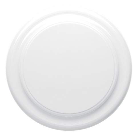 Frisbee de plusieurs couleurs. Grande surface de marquage.