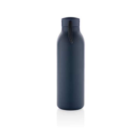 Die Avior Edelstahl-Vakuumflasche aus RCS recyceltem Stainless-Steel ist für lang anhaltenden Genuss Ihrer Getränke konzipiert! Die doppelwandige Vakuumkonstruktion aus recyceltem Stainless-Steel hält Ihre Getränke bis zu 20 Stunden gekühlt oder bis zu 10 Stunden warm. Sie Flasche passt in die meisten Standard-Getränkehalter im Auto, sodass Sie sie überall hin mitnehmen können. Hergestellt aus RCS (Recycled Claim Standard)-zertifiziert recycelten Materialien. Die RCS-Zertifizierung gewährleistet eine vollständig zertifizierte Lieferkette der recycelten Materialien. Gesamter Recyclinganteil: 82% basierend auf dem Gesamtgewicht des Artikels. BPA-frei. Fassungsvermögen 500ml. Nur Handwäsche. Inklusive FSC®-zertifizierter Kraftverpackung. Verwandeln Sie die Kartonage doch in einen Telefonhalter, Bleistifthalter oder Blumentopf!<br /><br />HoursHot: 10<br />HoursCold: 20