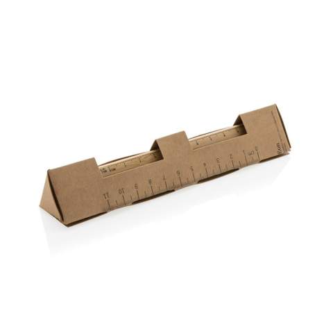 Modern infinity pen made with FSC® 100% certified bamboo. Triangle shaped body, one side with CM indication and one side with Inches. Traditional wooden pencils write only up to around 200 metre but this Tree free infinity pencil, has a writing length of up to around 20000 metres using a graphite tip to produce a graphite line. Not only does it write like a pencil, but the markings can be erased. It works by leaving a graphite line on paper just like a regular traditional wooden pencil but it wears down so slowly, that it should outlast up to 100 traditional wooden pencils! With touch tip to operate mobile device. Packed in FSC® mix packaging.