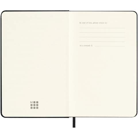 Plan out every day in the minutest detail with the Moleskine 12-month hard cover daily planner. Dated from January to December 2026, this pocket size planner is formatted to show one whole day per page – to have plenty of space to record events, appointments, to-dos, reminders and plans. Throughout the year, it grows into a day-by-day physical record of everything accomplished. Features ivory-coloured acid-free paper, a black elastic closure, a page ribbon marker, a colour coordinated expandable inner pocket, and stickers for personal customisation, as well as year stickers for the spine.
