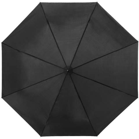 Le parapluie pliable Ida 21,5" est petit et compact mais fait un excellent travail de protection contre la pluie. Le système de glissière manuelle rend le parapluie facile à ouvrir et à fermer. De plus, le parapluie possède une armature métallique solide, des baleines métalliques et une poignée en plastique pour une bonne prise en main. Grâce à sa taille, une fois plié, il se glisse parfaitement dans un sac (à main). Le parapluie Ida est fabriqué en polyester durable, convient à de multiples options d'impression et est livré avec une pochette pour un rangement facile. 