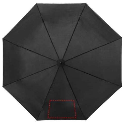 Le parapluie pliable Ida 21,5" est petit et compact mais fait un excellent travail de protection contre la pluie. Le système de glissière manuelle rend le parapluie facile à ouvrir et à fermer. De plus, le parapluie possède une armature métallique solide, des baleines métalliques et une poignée en plastique pour une bonne prise en main. Grâce à sa taille, une fois plié, il se glisse parfaitement dans un sac (à main). Le parapluie Ida est fabriqué en polyester durable, convient à de multiples options d'impression et est livré avec une pochette pour un rangement facile. 