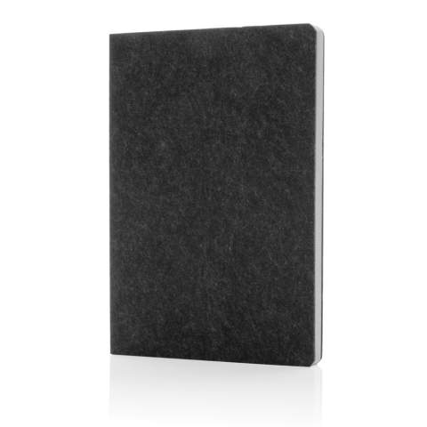 This beautiful Phrase recycled felt notebook is perfect for all your notes. The cover and inner pages are made from 100% GRS certified materials. GRS certification ensures a completely certified supply chain of the recycled materials. Total recycled content: 99% based on total item weight. The notebook features 96 sheets/192 lined white pages of 80 g/m2.<br /><br />NotebookFormat: A5<br />NumberOfPages: 192<br />PaperRulingLayout: Lined pages