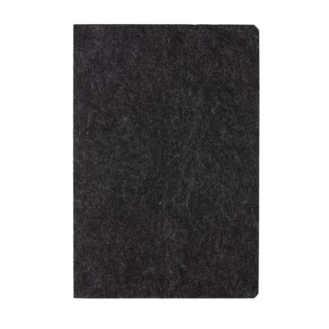 This beautiful Phrase recycled felt notebook is perfect for all your notes. The cover and inner pages are made from 100% GRS certified materials. GRS certification ensures a completely certified supply chain of the recycled materials. Total recycled content: 99% based on total item weight. The notebook features 96 sheets/192 lined white pages of 80 g/m2.<br /><br />NotebookFormat: A5<br />NumberOfPages: 192<br />PaperRulingLayout: Lined pages