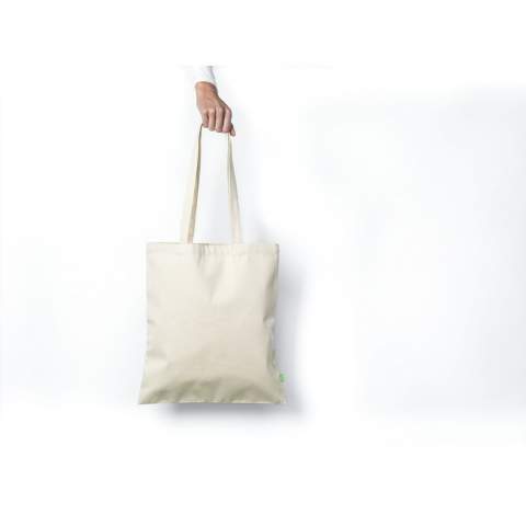 WoW! Rugged ECO shopping bag made from 100% organic heavy quality canvas (320 g/m²). With long handles. Durable and environmentally-friendly. Capacity approx. 8 liters.