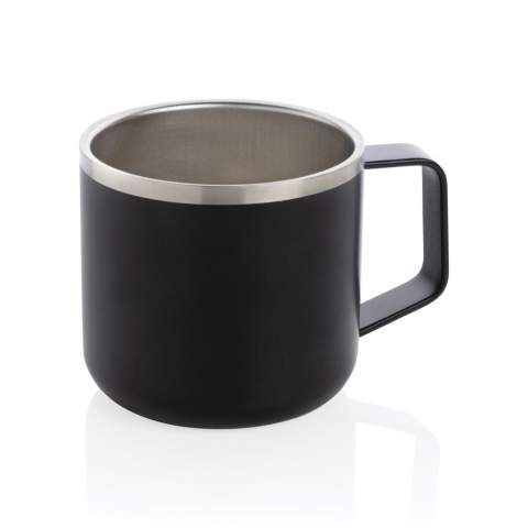 Mug randonnée 350ml à double paroi en acier inoxydable léger. Profitez d'un café chaud lorsque vous êtes en déplacement, où que vous alliez. Sans BPA.<br /><br />HoursCold: 1