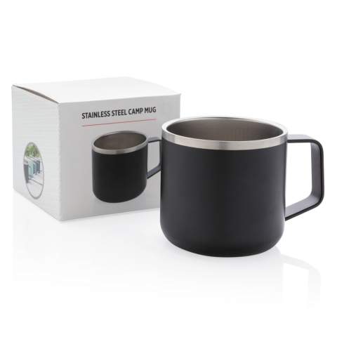 Mug randonnée 350ml à double paroi en acier inoxydable léger. Profitez d'un café chaud lorsque vous êtes en déplacement, où que vous alliez. Sans BPA.<br /><br />HoursCold: 1
