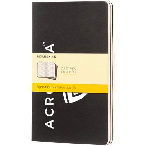 Features cardboard cover with rounded corners. Visible stitching to spine, with flap for collecting loose notes. Contains 80 70 gsm ivory-coloured squared pages. Last 16 sheets are detachable. The unit quantity is one piece.