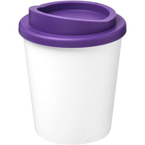 Compacte, dubbelwandige geïsoleerde beker met draaideksel. Past onder de meeste koffiezetapparaten. Volume 250 ml. Mix en match kleuren om je perfecte mok te creëren. Gemaakt in het Verenigd Koninkrijk. Verpakt in een gerecyclede PE plastic zak. BPA-vrij. Voldoet aan EN12875-1, is vaatwasmachine- en magnetronbestendig.