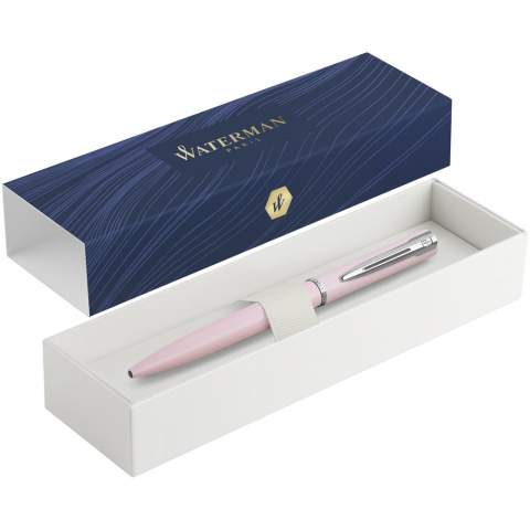 The Allure’s bold yet elegant pastel finishes stand out, elevating one’s style and everyday writing experience above the crowd. Providing good value performance, this everyday premium pen is a first step into the Fine Writing category. From Macaron Pink to Citron Yellow, Waterman Allure’s pastel colours are a symbol of flair and sophistication, displaying the user’s refined tastes and confidence. Appealing to students and professionals alike, Allure fashionably differentiates the connoisseur who doesn’t believe in one size fits all. Exclusive design and also available as rollerball pen. Delivered with a Waterman gift box.
