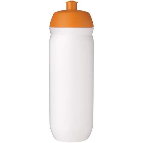 Single-walled sport bottle with a screw-fix pull-up lid. Made from flexible MDPE plastic, this squeezy bottle is perfect for sporting environments. Volume capacity is 750 ml. Contact us for additional colour combinations. Made in the UK. BPA-free. EN12875-1 compliant and dishwasher safe.