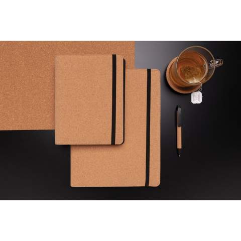 Keep all your work essentials organised in this beautiful A5 cork portfolio with black details. Inside the portfolio you can find a matching notebook and pen. The notebook contains 64 sheets/128 sheets cream coloured lined 80gm/s paper. Inside you will find 1 big sleeve pocket, a phone pocket, 2 card slots and a pen loop. Elastic closure. Including matching cork and wheatstraw pen. Comes in kraft gift box.<br /><br />NotebookFormat: A5<br />NumberOfPages: 128<br />PaperRulingLayout: Lined pages