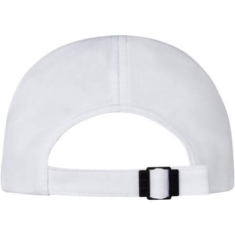 The Cerus 6 panel cool fit cap is crafted from mesh with a cool fit finish, 105 g/m² made of polyester. Designed for a comfortable fit with a head circumference of 58 cm, the metal buckle closure allows for easy, secure adjustments.