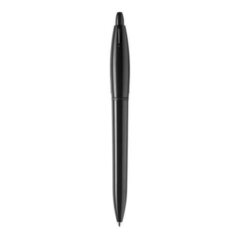 Hardcolour ball pen S! Extra with coloured barrel, pusher and clip and has a black ring and tip. The refill is a X20 refill and includes blue writing ink.  The barrel can easily be customized with an imprint. It includes a pusher mechanism and is made of ABS, made in Europe. From orders of 5.000 pieces, you can choose your own colour combination.