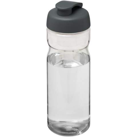 Single-wall sport bottle with ergonomic design. Bottle is made from recyclable PET material. Features a spill-proof lid with flip top. Volume capacity is 650 ml. Mix and match colours to create your perfect bottle. Contact customer service for additional colour options. Made in the UK. Packed in a recycled PE plastic bag. BPA-free.