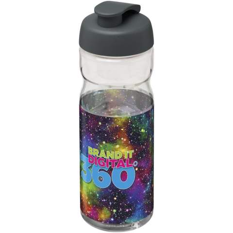 Single-wall sport bottle with ergonomic design. Bottle is made from recyclable PET material. Features a spill-proof lid with flip top. Volume capacity is 650 ml. Mix and match colours to create your perfect bottle. Contact customer service for additional colour options. Made in the UK. Packed in a recycled PE plastic bag. BPA-free.