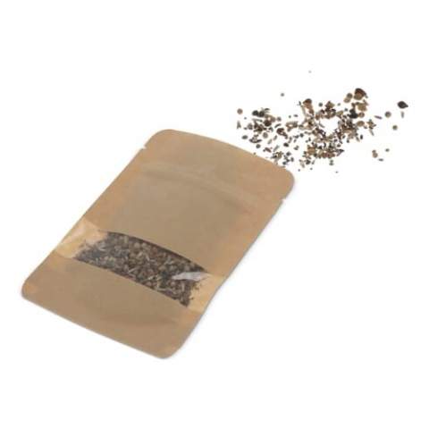 Kraft paper bag with 4 grams of wild flower seeds suitable for 2m² flowers. A real sustainable gift.