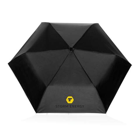 Parapluie  20,5" Swiss Peak Aware™ rPET Ultra-light full auto offre une protection durable contre les intempéries sous une forme ultralégère et pliable. Ce mini parapluie portable à 3 sections à ouverture/fermeture automatique est parfait pour tenir dans un sac à main. Armature en aluminium, baleines en fibre de verre et poignée en ABS. Avec le traceur AWARE™ qui valide l'utilisation authentique de matériaux recyclés. La toile du parapluie a permis d'économiser 3,2 litres d'eau, elle est composée de 5,4 bouteilles PET (500ml). 2 % des recettes de chaque produit Impact vendu seront reversés à Water.org.<br /><br />UmbrellaMechanism: Ouvrir/Fermer automatiquement