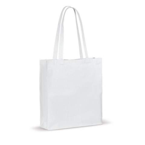 Classic cotton shoulder bag with gusset. Ideal for promotional activities. This OEKO-TEX® certified bag is a sustainable choice.